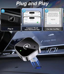 Adaptador CarPlay & Android Auto Sem Fio (Preto)