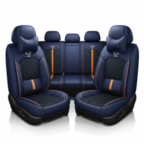 Kit Capa Banco de Carro Completo em Couro Legítimo Italian + BRINDE: Kit Tapete Completo